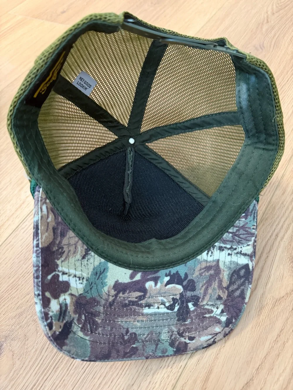 Seager Western Company Green & Camouflage Mesh Trucker Hat